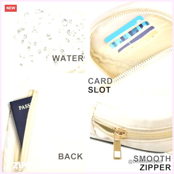 Small Sling Crossbody Bag Waterproof Polyester Adjustable Strap Travel - Picture 4 of 6